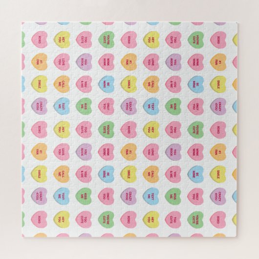 Schattigee grappige girly aangepaste conversatie s legpuzzel (Horizontaal)