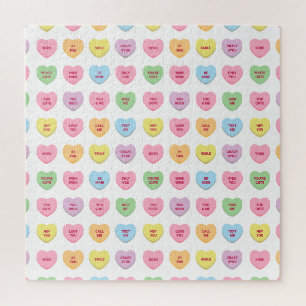 Schattigee grappige girly aangepaste conversatie s legpuzzel