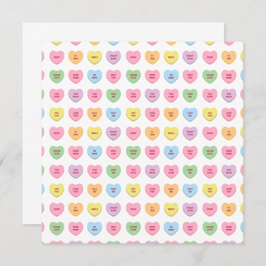 Schattigee grappige girly aangepaste conversatie s notitiekaartje (Voorkant / Achterkant)