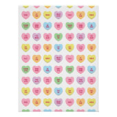 Schattigee grappige girly aangepaste conversatie s perfect poster (Voorkant)