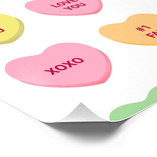 Schattigee grappige girly aangepaste conversatie s perfect poster (Hoek)