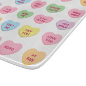 Schattigee grappige girly aangepaste conversatie s snijplank (Hoek)