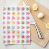 Schattigee grappige girly aangepaste conversatie s theedoek (Quarter Fold)