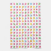 Schattigee grappige girly aangepaste conversatie s theedoek (Verticaal)