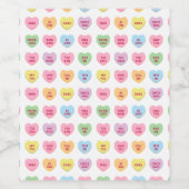 Schattigee grappige girly aangepaste conversatie s wijn etiket (Enkel label)