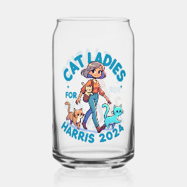 Schattigee Grappige Girly Kinderloze Cat Lady Kama Blikvorm Glas