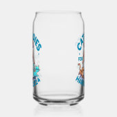 Schattigee Grappige Girly Kinderloze Cat Lady Kama Blikvorm Glas (Rechts)