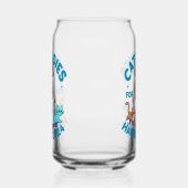 Schattigee Grappige Girly Kinderloze Cat Lady Kama Blikvorm Glas (Links)