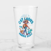 Schattigee Grappige Girly Kinderloze Cat Lady Kama Glas (Voorkant)
