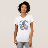 Schattigee Grappige Girly Kinderloze Cat Lady Kama T-shirt (Voorkant volledig)