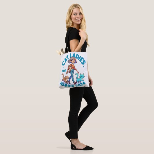 Schattigee Grappige Girly Kinderloze Cat Lady Kama Tote Bag (Op model)