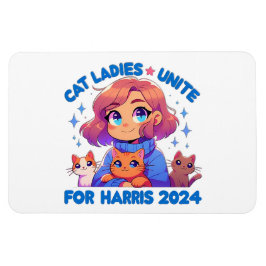 Schattigee Grappige Girly Kinderloze Cat Lady Unit Magneet