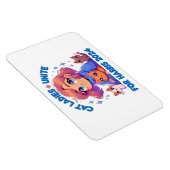 Schattigee Grappige Girly Kinderloze Cat Lady Unit Magneet (Rechterzijde)