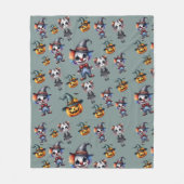 Schattigee Grappige Halloween Fleece Deken (Voorkant)