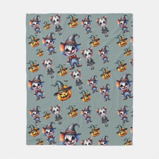 Schattigee Grappige Halloween Fleece Deken (Voorkant)