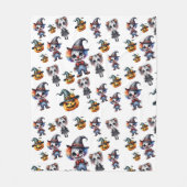 Schattigee Grappige Halloween Fleece Deken (Voorkant)