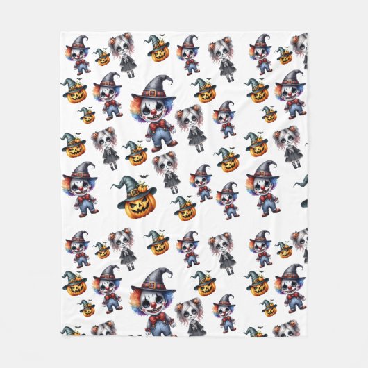 Schattigee Grappige Halloween Fleece Deken (Voorkant)