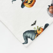 Schattigee Grappige Halloween Fleece Deken (Hoek)