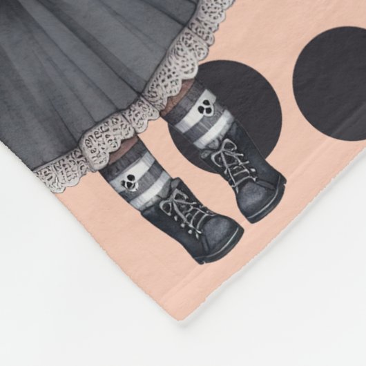 Schattigee Grappige Halloween Fleece Deken (Hoek)