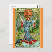 Schattigee Grappige  Halloween pompoen Briefkaart (Voorkant / Achterkant)