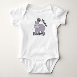 Schattigee, grappige "hippo hoera" hippopotamus romper