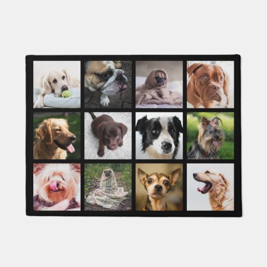 Schattigee & Grappige Honden Foto Collage deurmat (Voorkant)