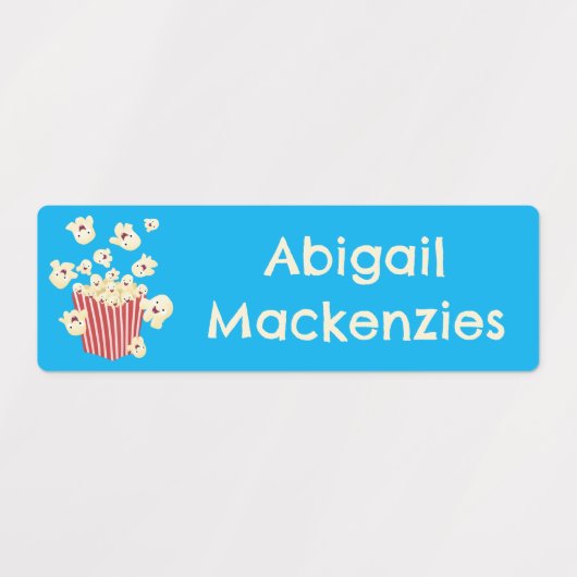 Schattigee Grappige Jumping Popcorn cartoon Gepers Labels (Design 2)