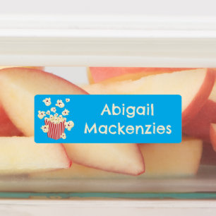 Schattigee Grappige Jumping Popcorn cartoon Gepers Labels