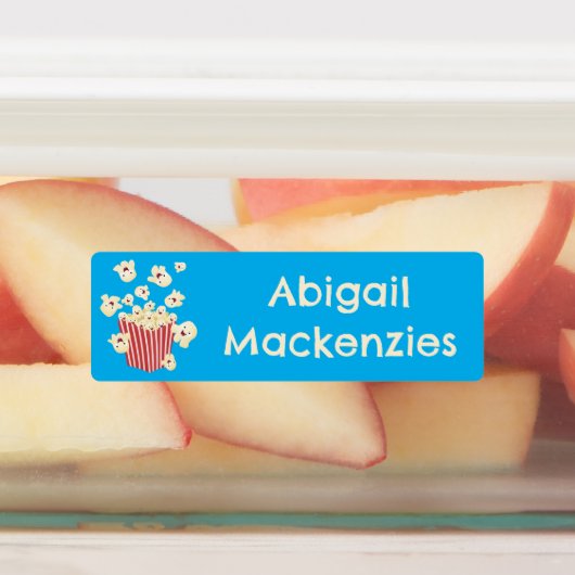 Schattigee Grappige Jumping Popcorn cartoon Gepers Labels (Aangebracht)