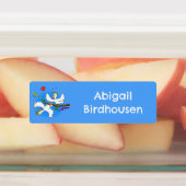 Schattigee grappige kaketoe vogels cartoon geperso labels (Aangebracht)