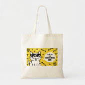 Schattigee grappige kat grap zonnebril winkelen ca tote bag (Voorkant)