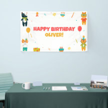 Schattigee Grappige Katten Happy Birthday Sign Ban