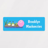 Schattigee grappige kikkers bubblegum cartoon gepe labels (Design 2)