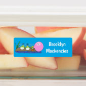 Schattigee grappige kikkers bubblegum cartoon gepe labels (Aangebracht)