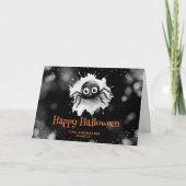 Schattigee Grappige Kinder Happy Halloween Kaart (Voorkant)