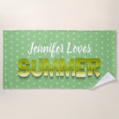 Schattigee grappige kiwi fruit zomer humor strandlaken (Voorkant)