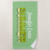 Schattigee grappige kiwi fruit zomer humor strandlaken (Voorkant)