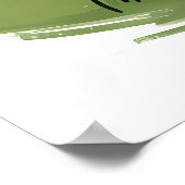 Schattigee grappige kleine cartoon eend happy smil poster (Hoek)