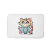 Schattigee grappige kleine kitten Chiffon Top Badmat (Voorkant)