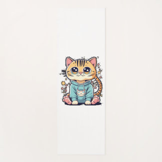 Schattigee grappige kleine kitten Chiffon Top Yogamat