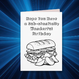 Schattigee grappige kleurplaat woordspeling | Gelu Kaart