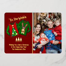 Schattigee Grappige Lelijke Trui Thema Foto