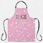 Schattigee grappige liefde valentijns voor haar ge schort (Voorkant)
