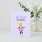 Schattigee Grappige Llama Illustratie Partij Opsla Briefkaart (Staand voorkant)