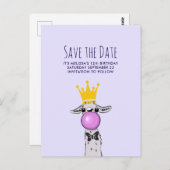 Schattigee Grappige Llama Illustratie Partij Opsla Briefkaart (Voorkant / Achterkant)