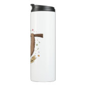 Schattigee Grappige Luiaard Gelukkige Verjaardag Thermosbeker (Geroteerd rechts)