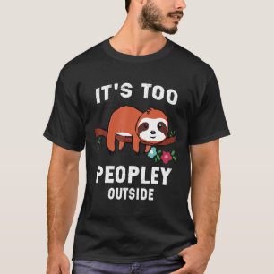 Schattigee grappige luiaard geschenken zijn te men t-shirt