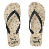 Schattigee Grappige Matzah Hebreeuwse Kosjer voor  Teenslippers (Voetbed)