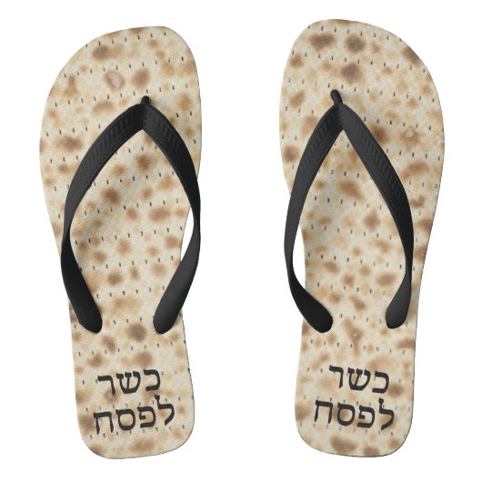 Schattigee Grappige Matzah Hebreeuwse Kosjer voor  Teenslippers (Voetbed)