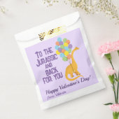 Schattigee grappige meisjes dinosaurusballonnen Va Bedankzakje (Gezegeld)